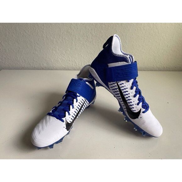 Men’s Sz 13 Nike Alpha Menace Pro 2 Mid Football Cleats BV3945-101 Team Royal - Picture 1 of 10